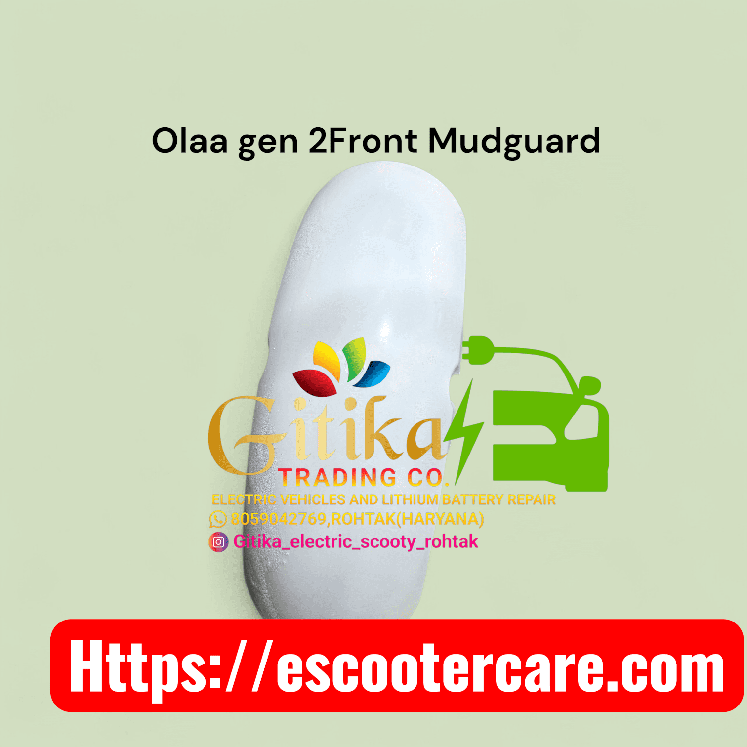 20260326_110321.heic (1) OLA GEN 2 FRONT MUDGAURD WHITE - Image 1