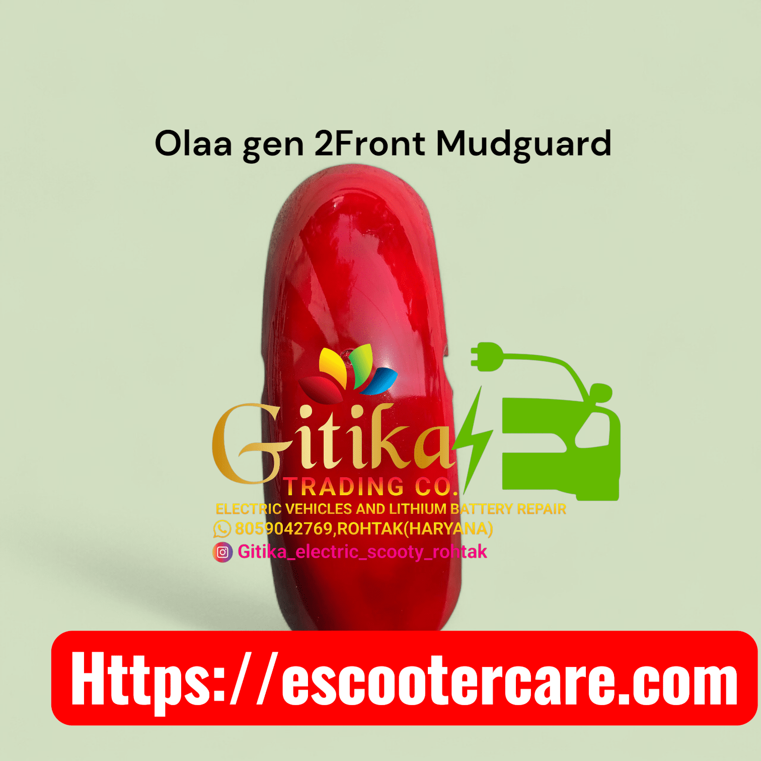 20260326_110321.heic (3) OLA GEN 2 FRONT MUDGAURD RED - Image 1