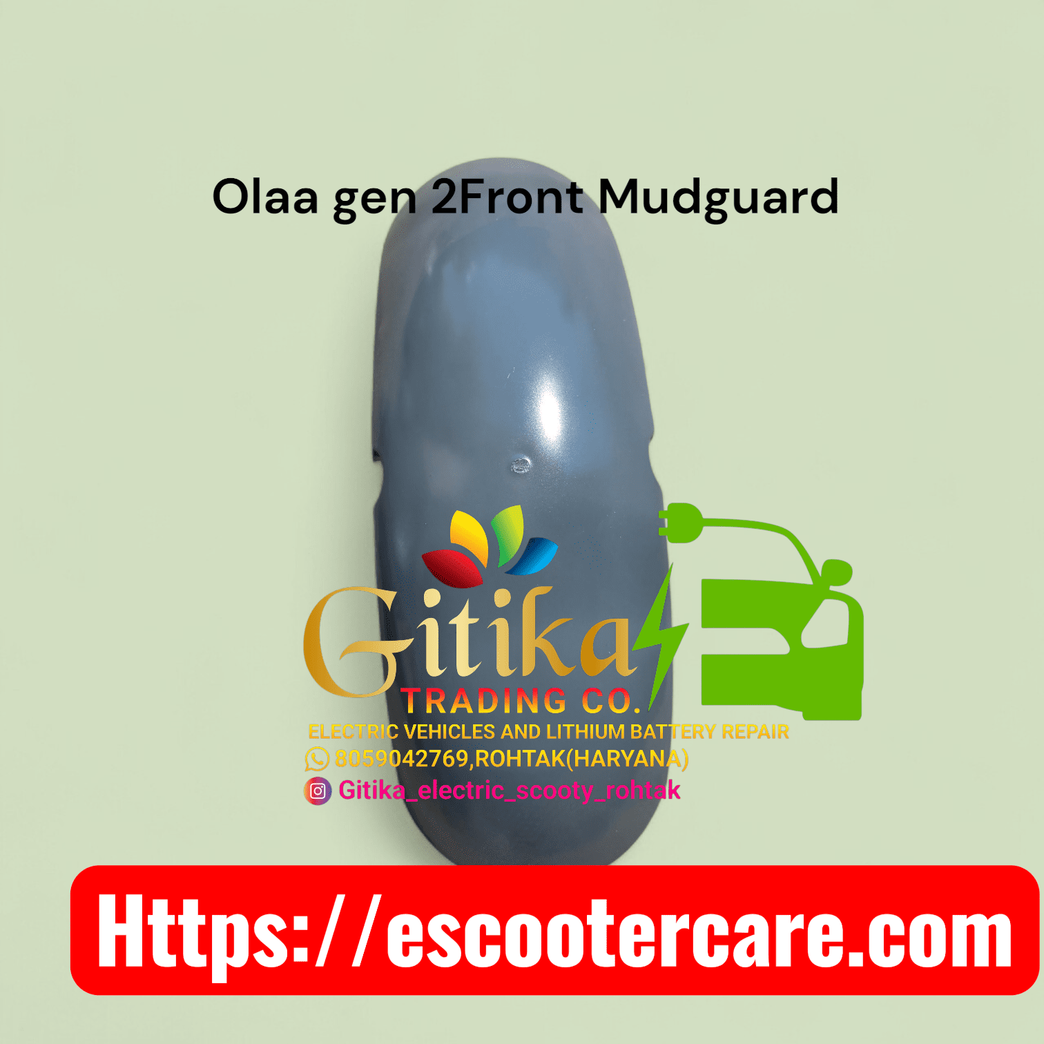 20260326_110321.heic OLA GEN2 FRONT MUDGAURD GREY - Image 1