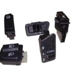 AutokraftZ Scooter Modular Switches (Set of 5) for Activa, Yamaha, Suzuki, TVS Scooty– Includes Self Start, Indicator, Horn Buttons, Headlight, Dipper with LED – Replacement Parts
