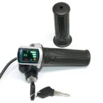 xcluma 48V ebike Throttle with LCD Display ON-Off Key Lock for Electric Bike Bicycle Scooter erickshaw
