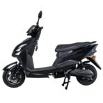 MIOOX Electric Scooter, Sporty Design, Black and Grey, LED Headlight, Wide Seat, Waterproof Lithium Ion Battery with 48V 30AH Range:60-70km Speed:45km/h Non RTO-EV Bike - Image 2