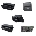 AUTOXYGEN Scooter Modular Switches With LED Self/Indicator/Horn/Dipper/Head Light (Set Of 5 Pcs.) For Activa/Yamaha Ray/Access/Scooty Pep | Black | Push button, 1_way
