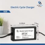 Cycle Charger/ Lithium Ion 42 Volt 2A Battery Charger for 36 Volt Lithium ion Battery for Electric Bike/Electric Cycle with auto Cut Off and LED Indicator - Image 2