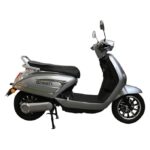 Green Vista Low Speed Electric Scooter Non RTO 80KM Range Grey with Portable Charger