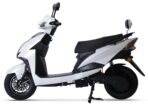 MIOOX Electric Scooter, White and Black, Disc Brake System, Comfortable Seat with Backrest 60-80km per Charge Waterproof Lithium Ion Battery with 48V 30AH Range 60 to 80 km/charge Speed 45km/h - Image 2