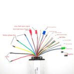 Brushless Motor Controller, 48V 60V 64V Electric Bike Speed Brushless Controller 1000W-1500W Intelligent Speed Controller for Electric Bicycle Scooter 12 Tube - Image 4