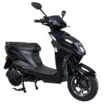 MIOOX Electric Scooter, Sporty Design, Black and Grey, LED Headlight, Wide Seat, Waterproof Lithium Ion Battery with 48V 30AH Range:60-70km Speed:45km/h Non RTO-EV Bike - Image 5