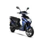 AMO Jaunty Low Speed Electric Scooter Non-RTO 70Km-80 Km Range, Blue with Lead Acid Battery And Portable Charger