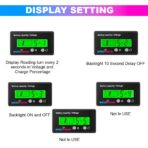 amiciSense 8~70V Battery Capacity Indicator for Lead Acid Battery, Check Battery Voltage and Charge Percentage of E-Rickshaw and E-Bikes, Green Display - Image 4