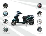 Eva2z Electric Vehicles Scooter Ravan Scooty Live Tracking, Anti-Theft Alarm, No RTO Speed 25K/H EV/Lithium Battery Vehicle for Adults - Image 3