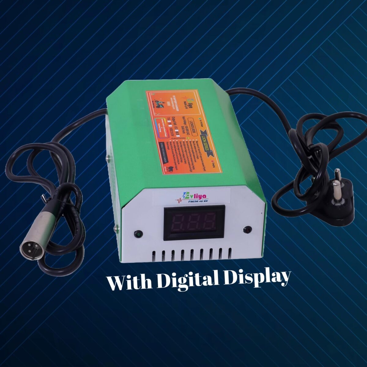 60V 6A EV Electric Scooter Lithium-Ion Battery Charger | Output Auto Cut Off 66.8v | with Digital Display | Fast Charging, Durable, and Suitable with 60V Batteries, XLR Round Output Connector. - Image 4