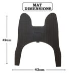 Autoxygen Anti skid Scooter/Scooty Foot Mat Rubber Floor Mat Accessories for Chetak Electric EV Till 2024 (Black) - Image 4