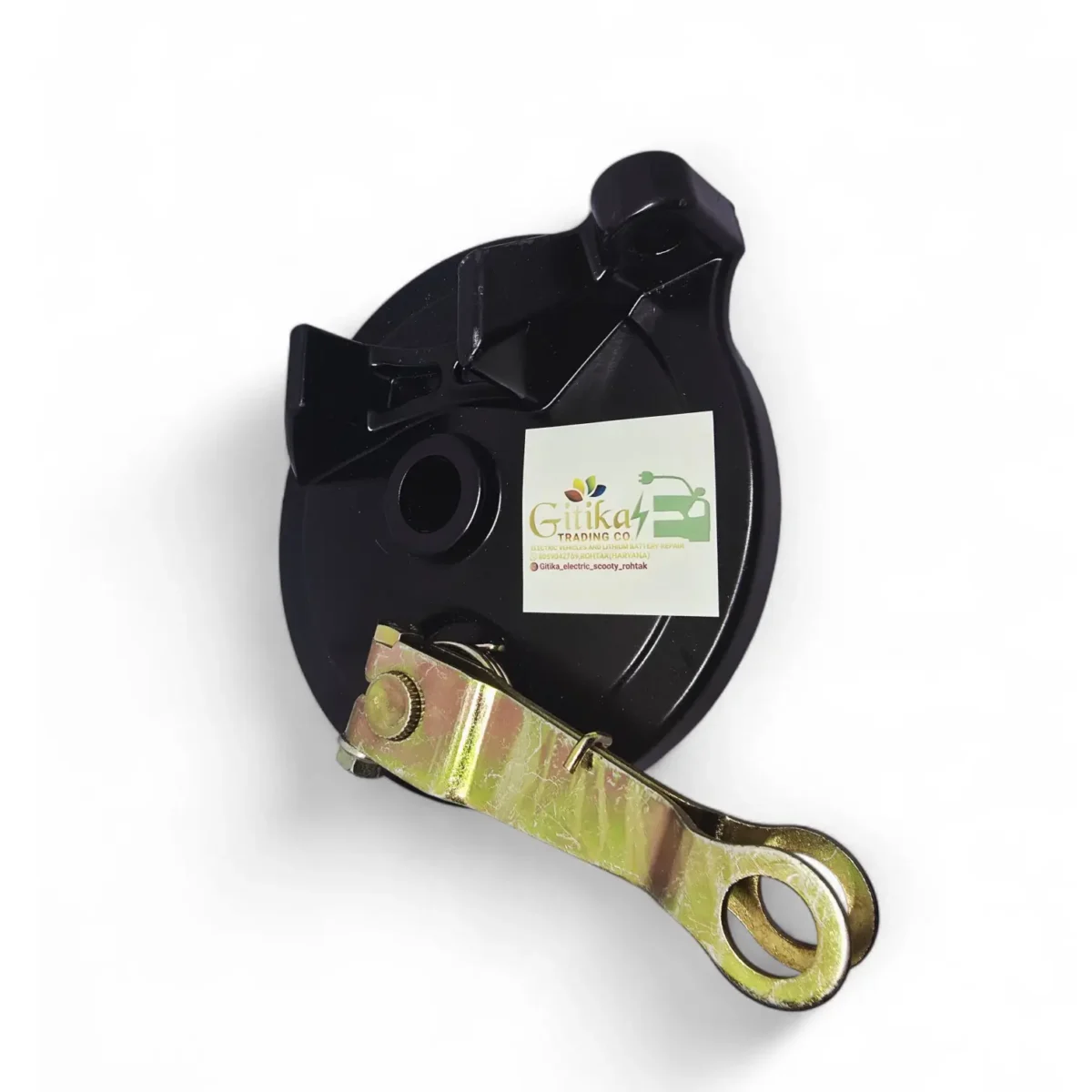Rear Drum Plate with Brake Pad Type Okinawa for Electric Scooter - Image 1