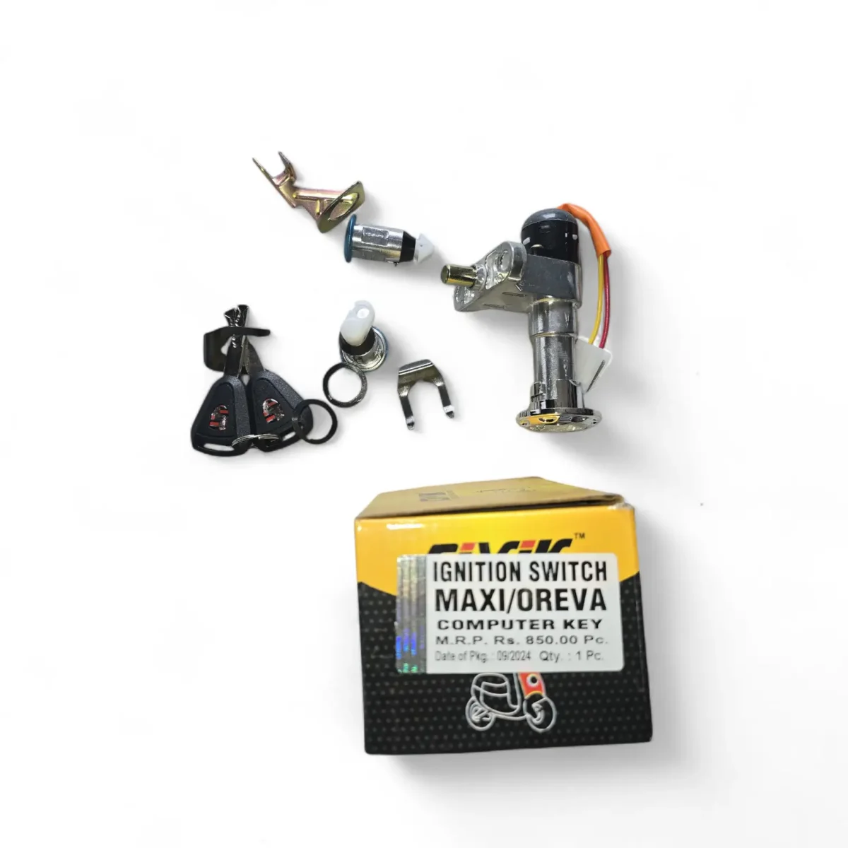 Ignition Switch Set for Electric Scooter Type Maxi/Oreva - Image 1