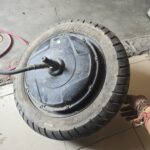 GEN 2 USED HUB MOTOR, WITH TYRE 80% TYRE CONDITION, CHECKING WARRANTY